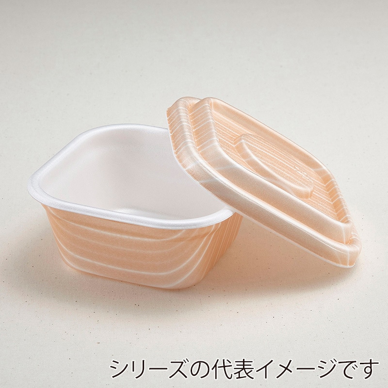 青葉紙業 丼容器 どん重 本体 大盛 赤木目 220331 50セット/袋（ご注文単位8袋）【直送品】