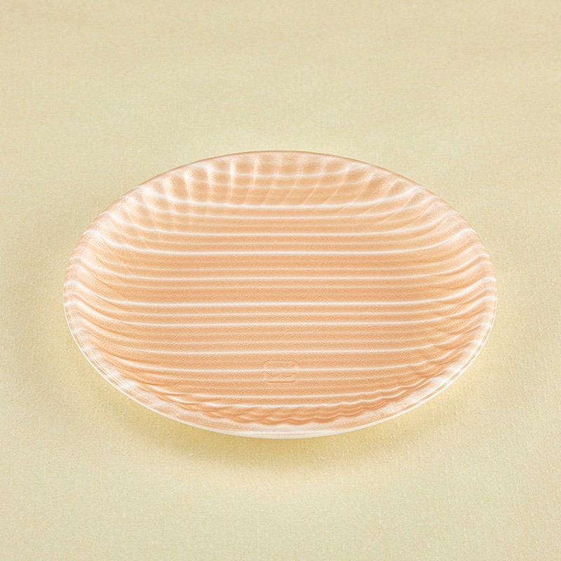 青葉紙業 発泡皿 取り皿 大 赤木目 226103 100枚/袋（ご注文単位10袋）【直送品】