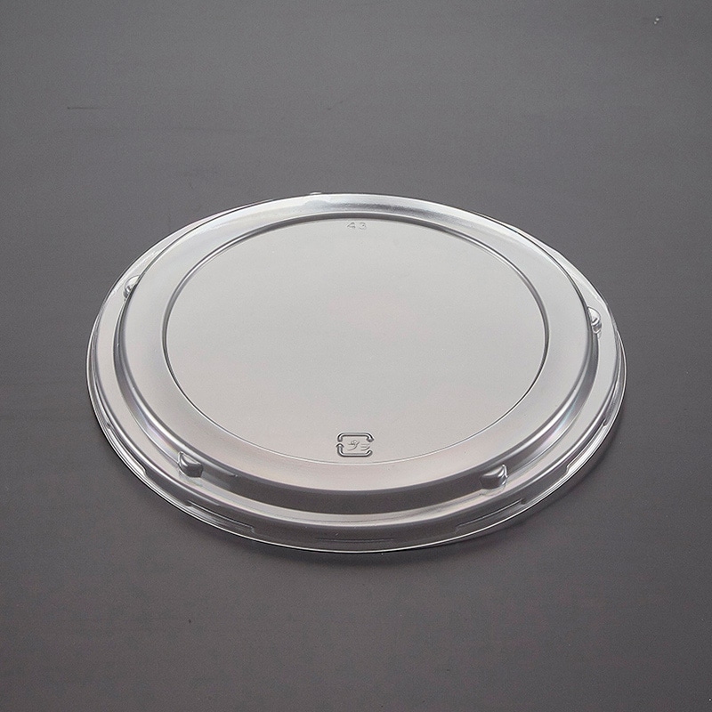 青葉紙業 麺容器 ラーメン 平蓋 透明 小 221435 50枚/袋（ご注文単位24袋）【直送品】