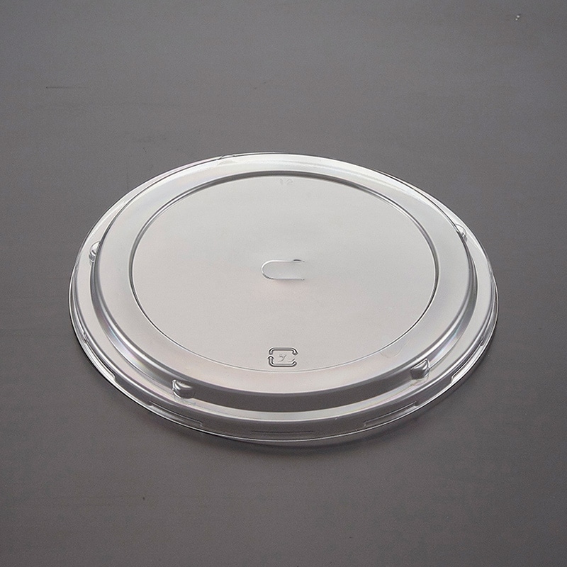 青葉紙業 麺容器 ラーメン 蓋 透明 U字孔 小 221436 50枚/袋（ご注文単位24袋）【直送品】