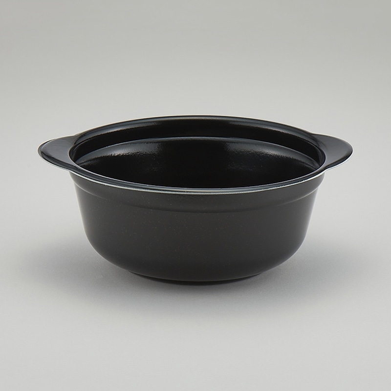 青葉紙業 丼容器 本体 KD-190浅 耐熱くろ内黒 272084 50個/袋（ご注文単位8袋）【直送品】