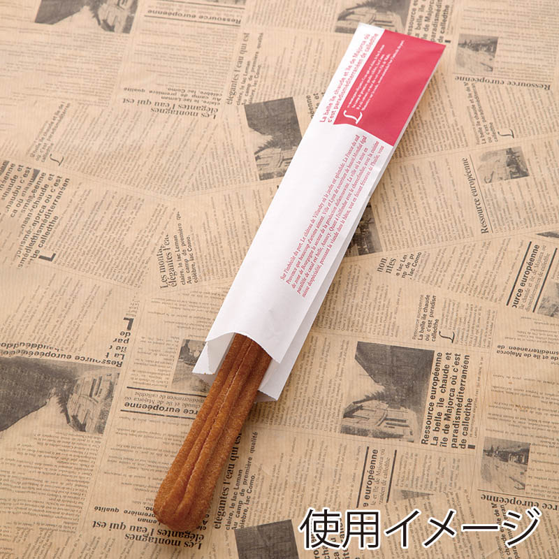 大阪ポリヱチレン販売 チュロス袋 CRS-1 8844 ピンク 100枚/袋