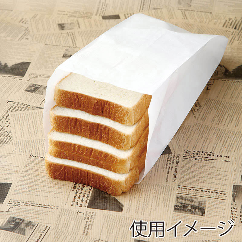 大阪ポリエチレン販売株式会社 紙袋 焼きたてパン1斤 No.133 6502 1000枚/包(ご注文単位1包)【直送品】