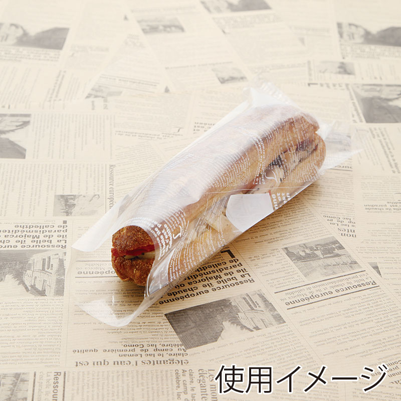 大阪ポリヱチレン販売 パン袋 ヨーロピアン小袋 B 7193 100枚/袋(ご注文単位10袋)【直送品】