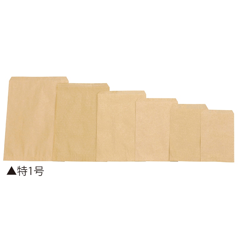 大阪ポリエチレン販売株式会社 無地規格紙袋 茶 特1号 8949 2000枚/包(ご注文単位1包)【直送品】