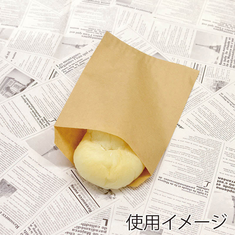 大阪ポリエチレン販売株式会社 無地規格紙袋　茶　3号  6630 4000枚/包（ご注文単位1包）【直送品】