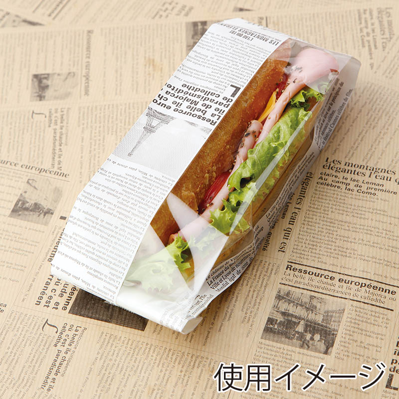 大阪ポリエチレン販売株式会社 カスクートフィッセル ヨーロピアン柄 窓ワイド No.62-4 5801 100枚/袋(ご注文単位10袋)【直送品】