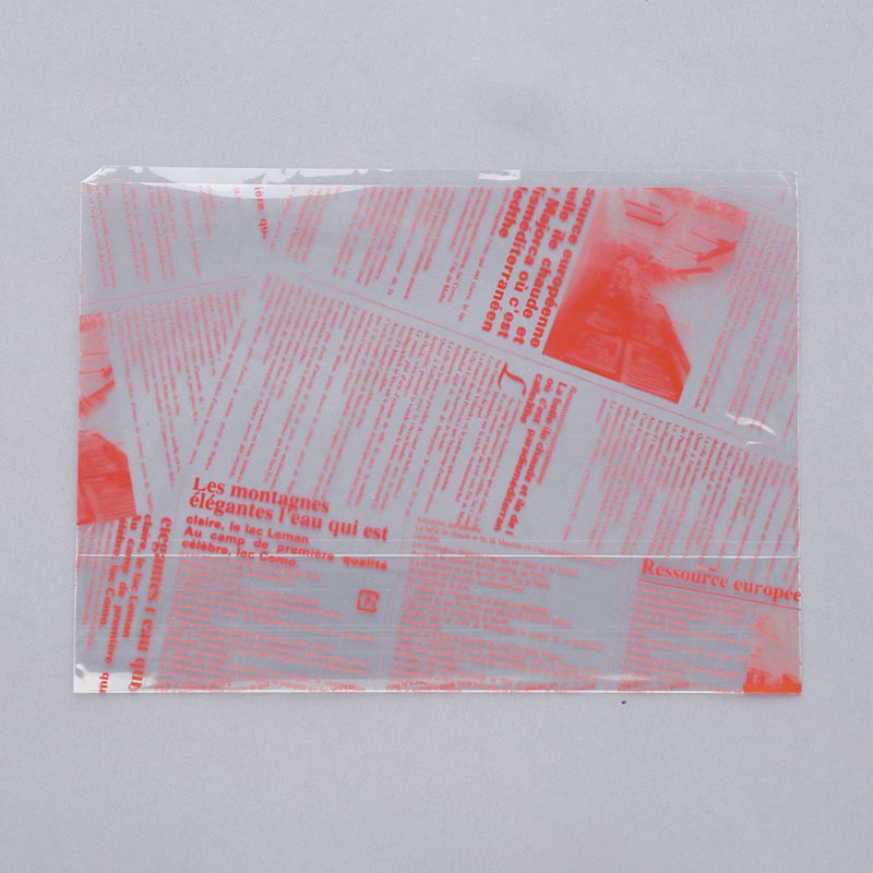 大阪ポリヱチレン販売 サンドウィッチ袋　ヨーロピアン　縦型サンド　A レッド 6859 100枚/袋（ご注文単位10袋）【直送品】