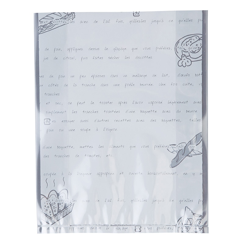 大阪ポリエチレン販売株式会社 レシピ柄サンド袋 No.198 6887 1000枚/包(ご注文単位1包)【直送品】