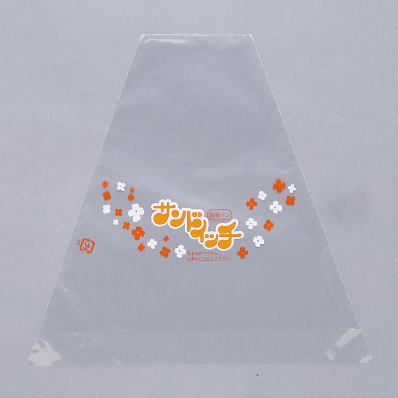 大阪ポリエチレン販売株式会社 サンドウィッチ袋 朱赤柄入 新No.54 1050 200枚/袋(ご注文単位5袋)【直送品】