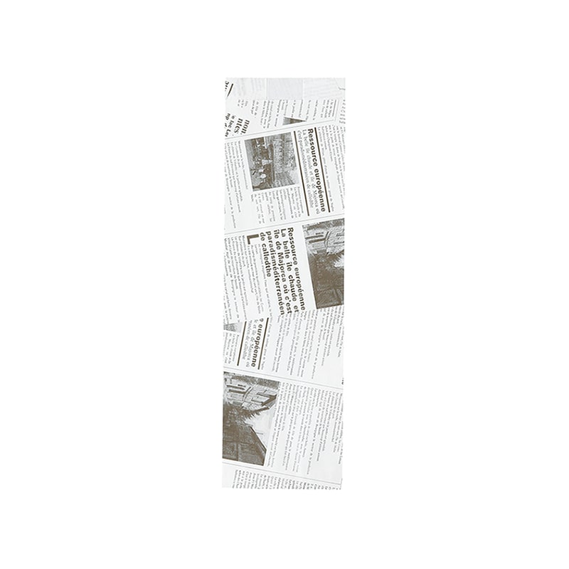 大阪ポリエチレン販売株式会社 フランスパン袋　ヨーロピアン柄白　特小 No.178 6592 500枚/包（ご注文単位2包）【直送品】