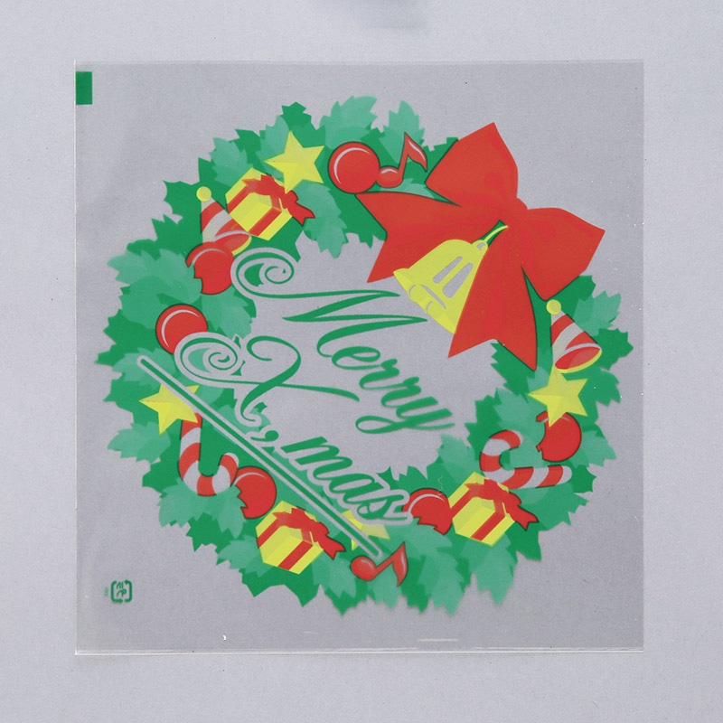 大阪ポリエチレン販売株式会社 バーガー袋 クリスマス 8828 100枚/袋(ご注文単位1袋)【直送品】