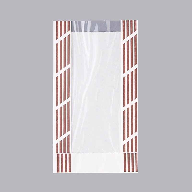 大阪ポリエチレン販売株式会社 窓付袋　ストライプフェネット　A No.318 8244 3000枚/箱（ご注文単位1箱）【直送品】