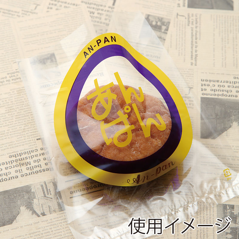 大阪ポリエチレン販売株式会社 レトロ調菓子パン袋 あんぱん 4042 1000枚/包(ご注文単位1包)【直送品】