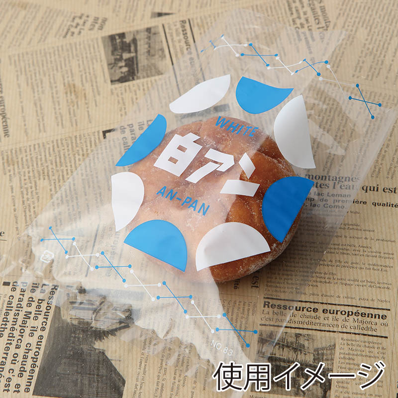 大阪ポリエチレン販売株式会社 レトロ調菓子パン袋 白あん 1186 1000枚/包(ご注文単位1包)【直送品】