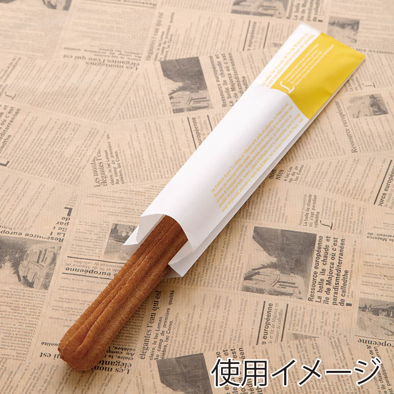 大阪ポリエチレン販売株式会社 チュロス袋 イエロー CRS-7 9603 100枚/袋(ご注文単位10袋)【直送品】