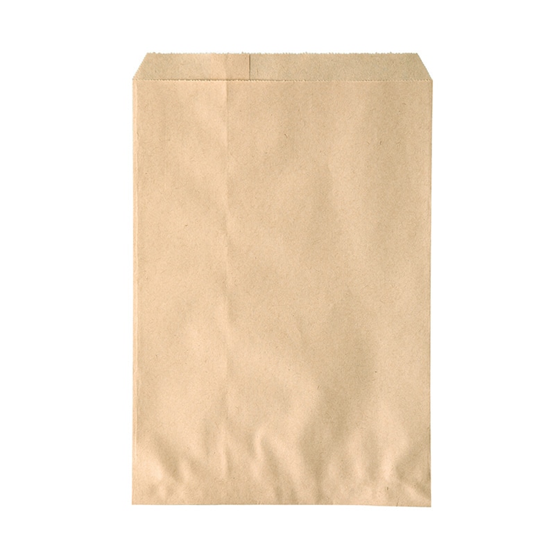 大阪ポリエチレン販売株式会社 無地未晒耐油平袋 茶 3号 No.217 7512 100枚/袋(ご注文単位20袋)【直送品】