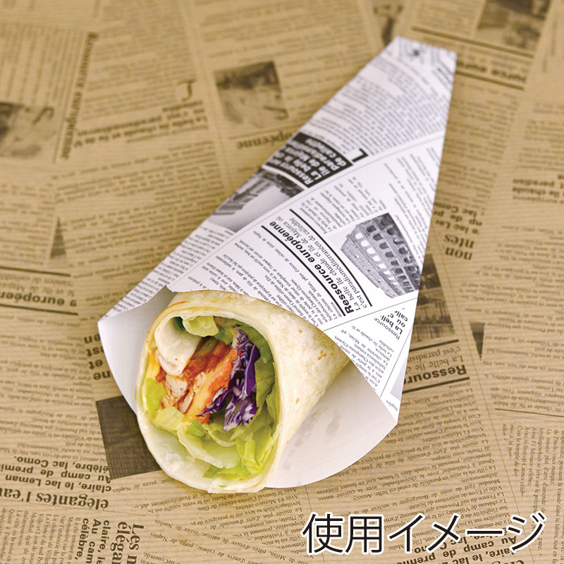 大阪ポリエチレン販売株式会社 クレープ袋 ヨーロピアン柄 9615 100枚/袋(ご注文単位20袋)【直送品】