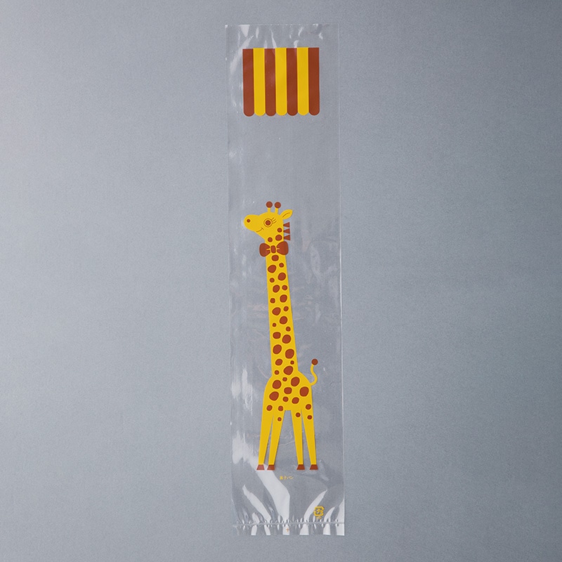 大阪ポリエチレン販売株式会社 レトロ調菓子パン袋 ロングパン 4061 1000枚/包(ご注文単位1包)【直送品】