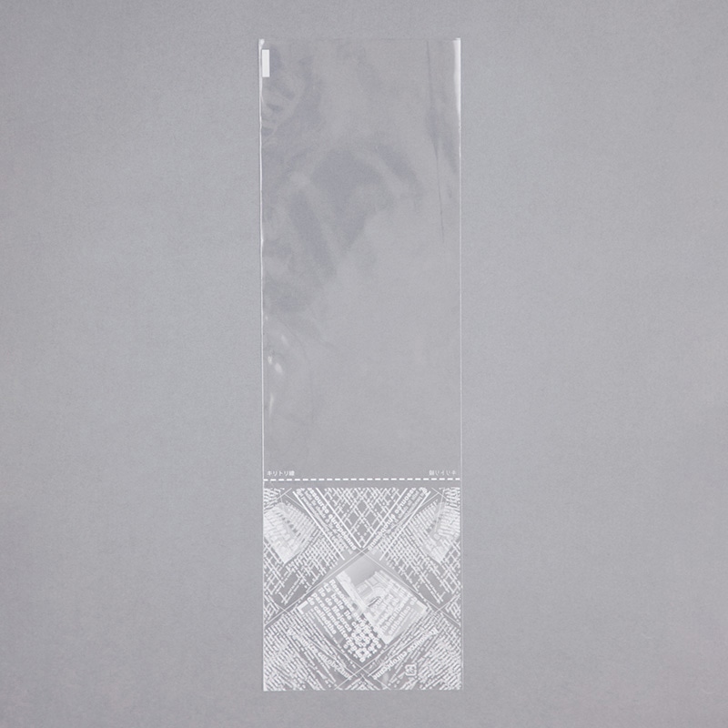 大阪ポリエチレン販売株式会社 OP袋 ヨーロピアンミシン目付 防曇白 No.383 9646 100枚/袋(ご注文単位10袋)【直送品】