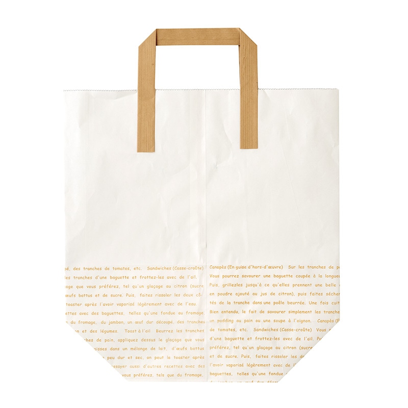 大阪ポリエチレン販売株式会社 手提紙袋　HANDLE　BAG　L　レシピA No.428 2066 200枚/箱（ご注文単位1箱）【直送品】