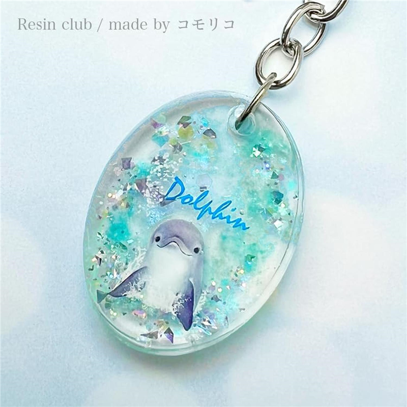 イングカワモトレジンクラブ イルカ 両面 RC-DLP-101 1枚(ご注文単位1枚)【直送品】