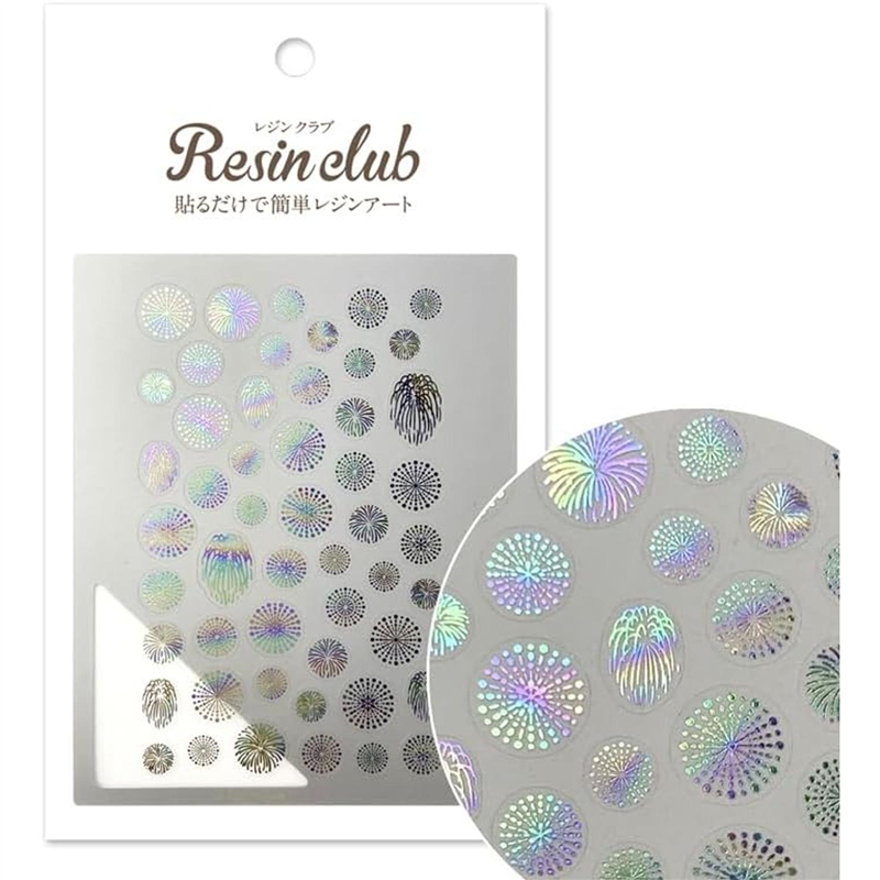 イングカワモトレジンクラブ 花火2メタリックレインボー RC-FIW-102 1枚（ご注文単位1枚）【直送品】