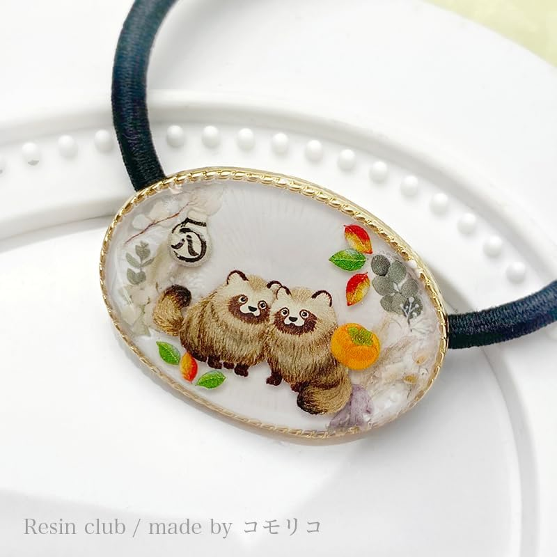 レジンクラブたぬき 両面タイプ レジンシール 1枚（ご注文単位1枚）【直送品】