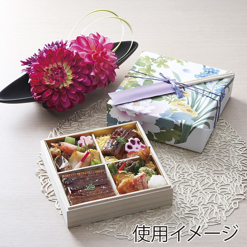 スドウ 桐箱高級弁当 4仕切り 197230 32個/箱(ご注文単位1箱)【直送品】