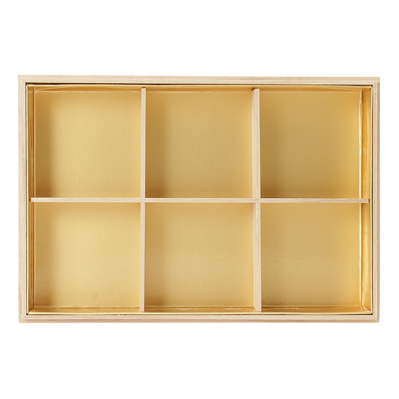 スドウ 桐箱高級弁当 6仕切り 197232 30個/箱（ご注文単位1箱）【直送品】