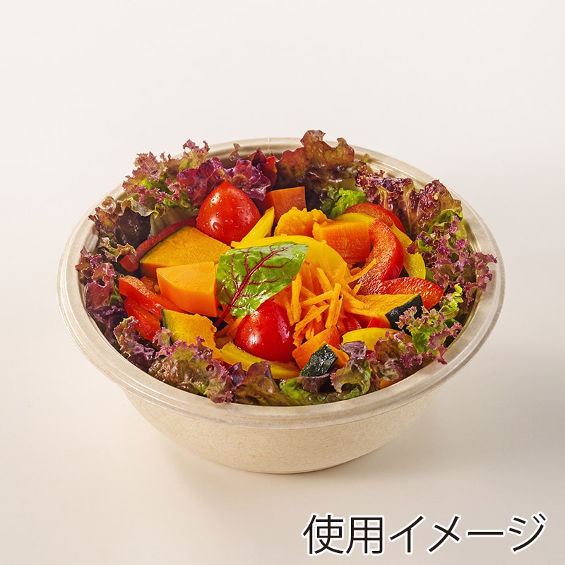 丸紅プラックス 丼容器 EUCALPユーカルプ 本体 MPD-12 ナチュラル 50枚/袋(ご注文単位18袋)【直送品】