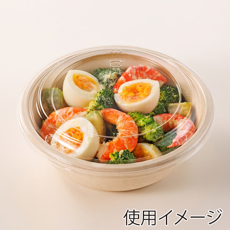 丸紅プラックス 丼容器 EUCALPユーカルプ 本体 MPD-13 ナチュラル 50枚/袋(ご注文単位18袋)【直送品】