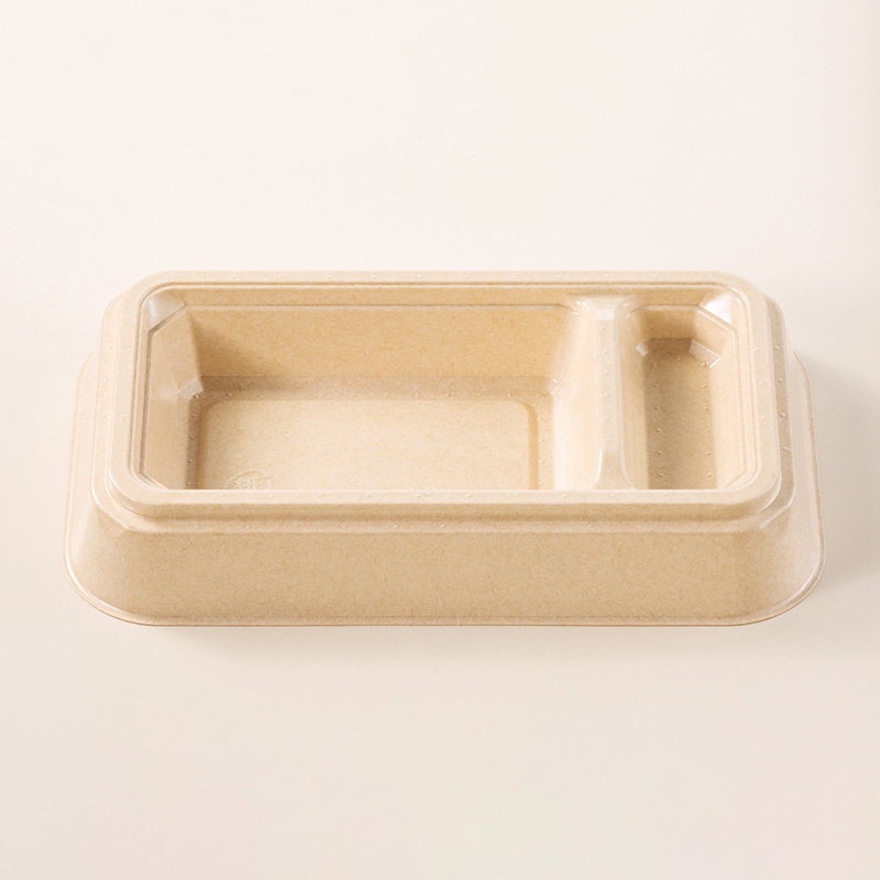 丸紅プラックス 角重容器 EUCALPユーカルプ 本体 MPH-2-1 ナチュラル 50枚/袋(ご注文単位10袋)【直送品】