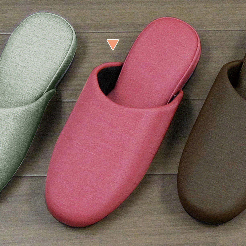 富士工業 生地調ビニールスリッパ マニエラ レッド FB-001-RE 1個(ご注文単位12個)【直送品】