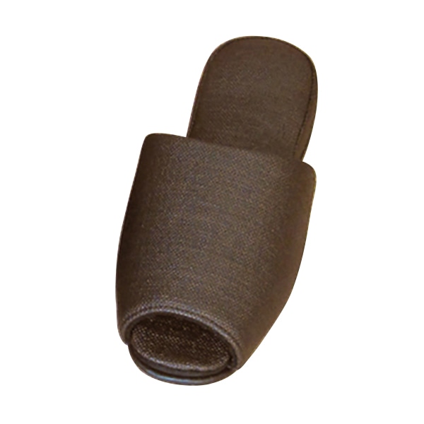 富士工業 生地調ビニールスリッパ レリゴール M ブラウン FB-004-M-BR 1個(ご注文単位12個)【直送品】