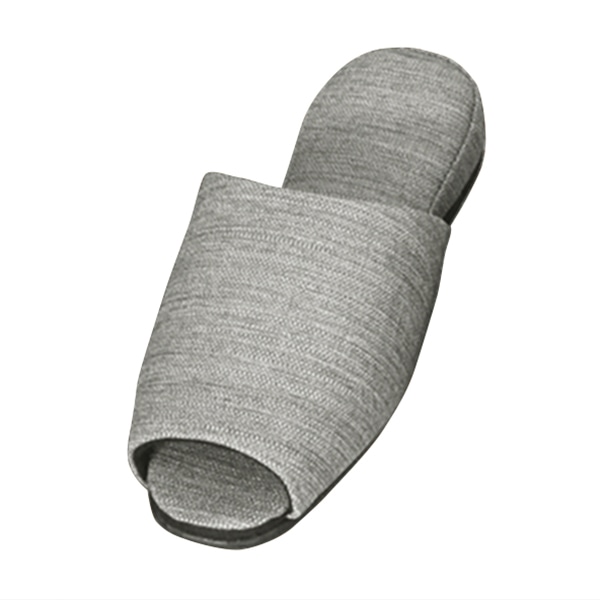 富士工業 生地調ビニールスリッパ レリゴール M グレー FB-004-M-GY 1個(ご注文単位12個)【直送品】