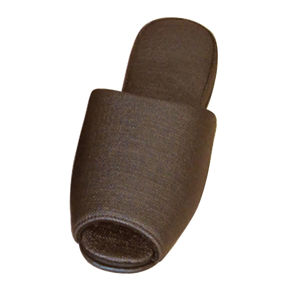 富士工業 生地調ビニールスリッパ レリゴール L ブラウン FB-004-L-BR 1個(ご注文単位12個)【直送品】