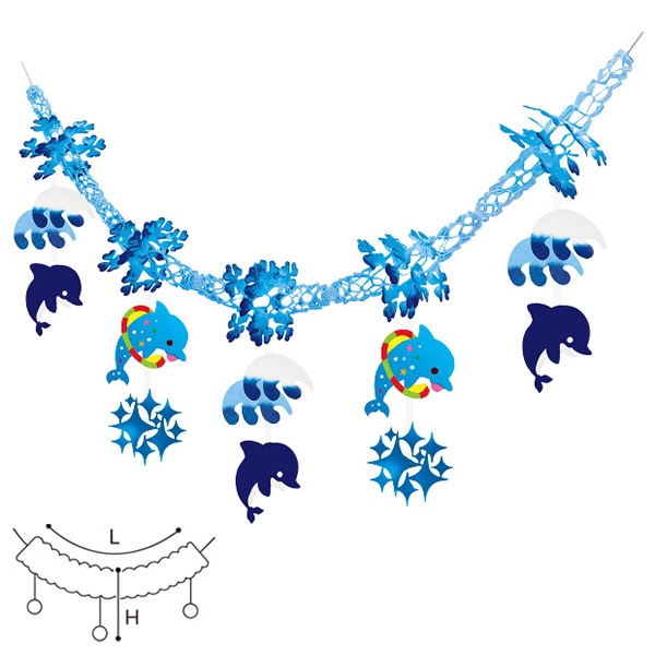 アルファ ジャンプイルカガーランド TA2-1213 1個（ご注文単位2個）【直送品】