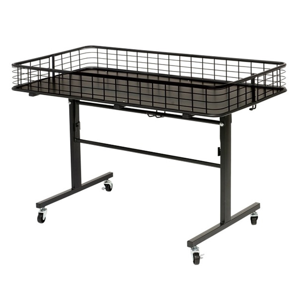 アルファ 折りたたみワゴン 黒 1200W KT8-0014 1台（ご注文単位1台）【直送品】