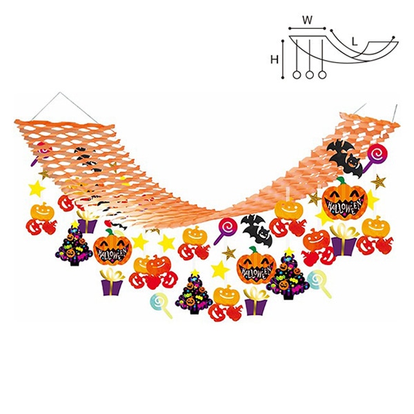 アルファ プレゼントハロウィンプリーツハンガー TA4-1163 1個（ご注文単位1個）【直送品】