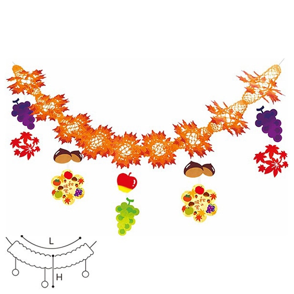 アルファ 秋の味覚ガーランド TA4-1165 1個（ご注文単位1個）【直送品】