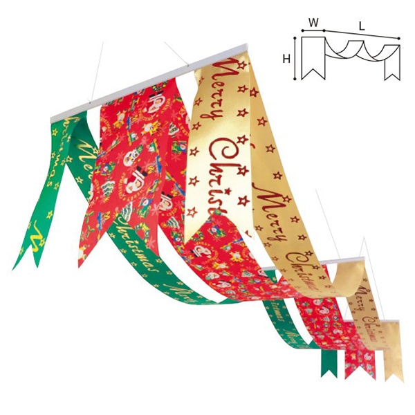 アルファ クリスマス 2連ペナント TA5-0337 1個（ご注文単位1個）【直送品】