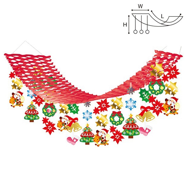 アルファ ハッピークリスマスプリーツハンガー TA5-1198 1個（ご注文単位1個）【直送品】