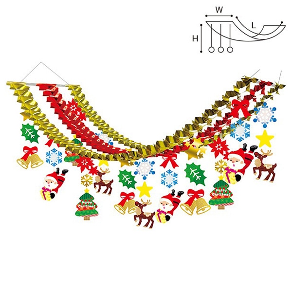 アルファ クリスマスメタリックプリーツハンガー TA5-1204 1個（ご注文単位1個）【直送品】