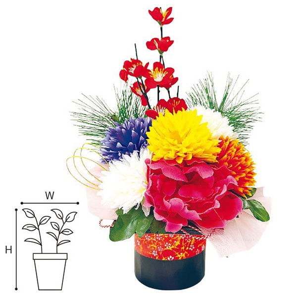 アルファ 迎春牡丹スタンド TE7-1230 1個（ご注文単位1個）【直送品】