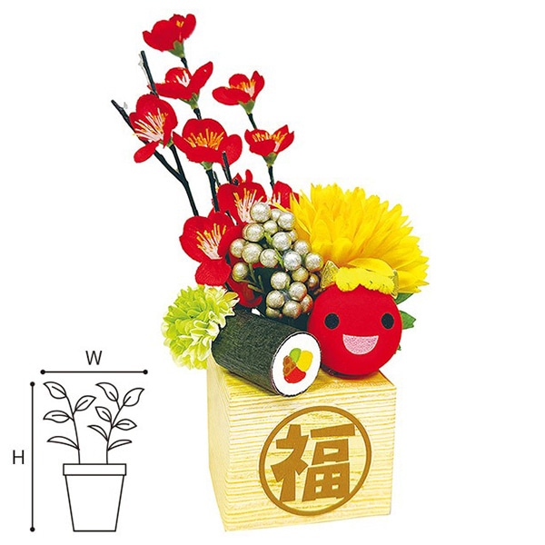 アルファ 節分福飾りスタンド TE7-1233 1個（ご注文単位1個）【直送品】