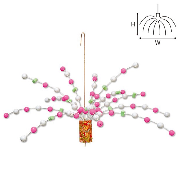アルファ カラフル餅花センター TQ7-2027 1個（ご注文単位1個）【直送品】