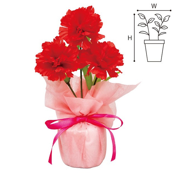 アルファ カーネーションラッピングポット SP1-0051 1本（ご注文単位1本）【直送品】