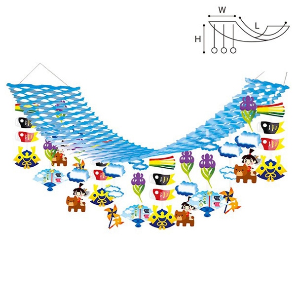 アルファ 金太郎こいのぼりプリーツハンガー TA1-1203 1個（ご注文単位1個）【直送品】