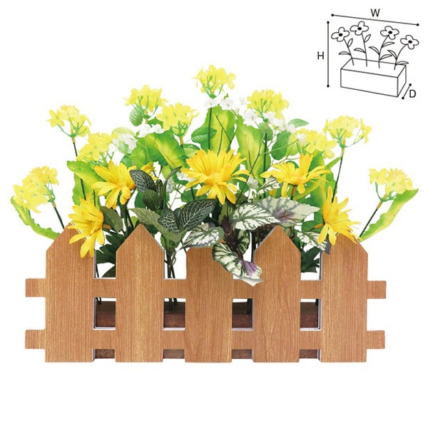 アルファ 菜の花垣根アレンジ TE1-1384 1個（ご注文単位1個）【直送品】